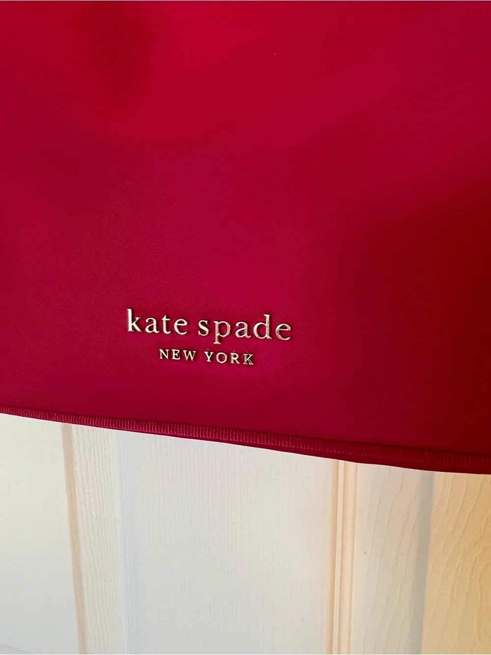 kate spade Raspberry Pink Shoulder Bag with Gold Hardware